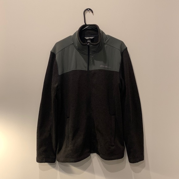 Eddie Bauer Full Zip Fleece Sweater - Picture 1 of 4